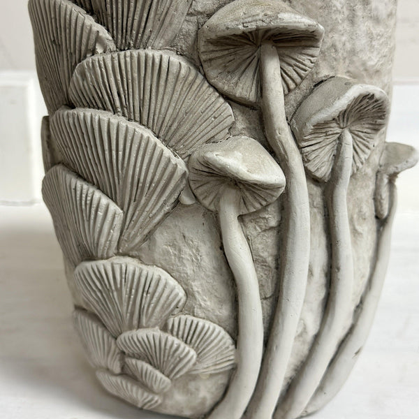 Cement Mushroom Relief Planter