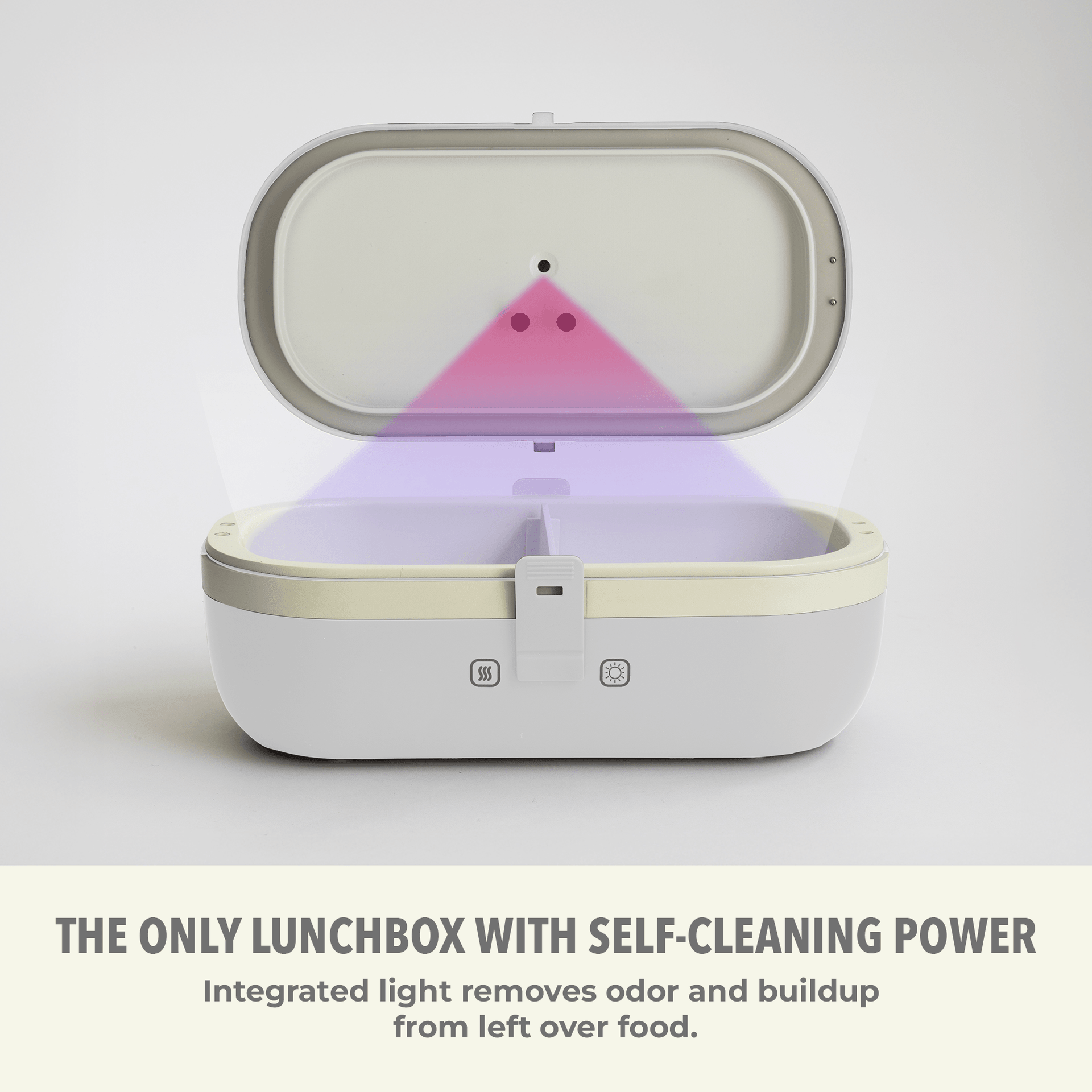 Self-Heating Lunch Box With USB-C Cord and UV LIGHT SANITIZER