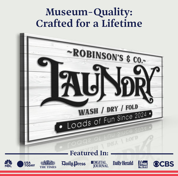Laundry Room Sign IX