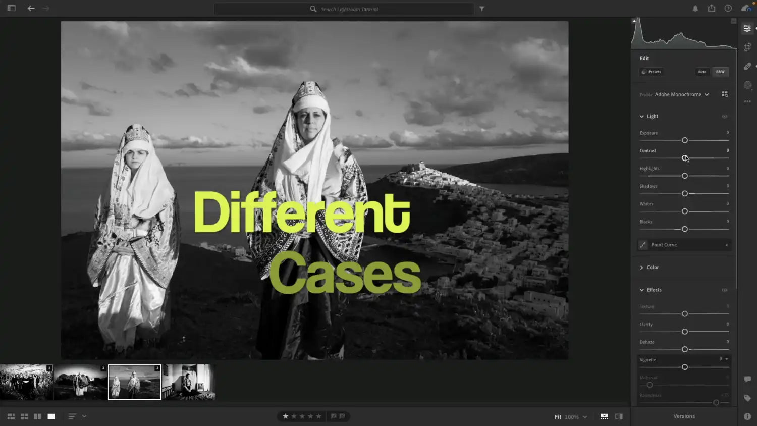 Adobe Lightroom Black-and-White editing Masterclass. Video tutorial by George Tatakis