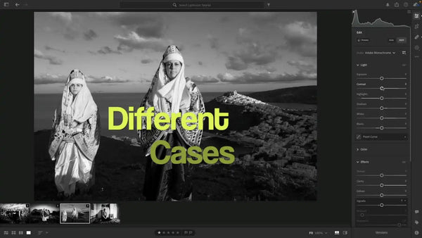 Adobe Lightroom Black-and-White editing Masterclass. Video tutorial by George Tatakis