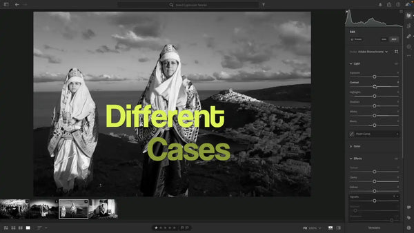Adobe Lightroom Black-and-White editing Masterclass. Video tutorial by George Tatakis