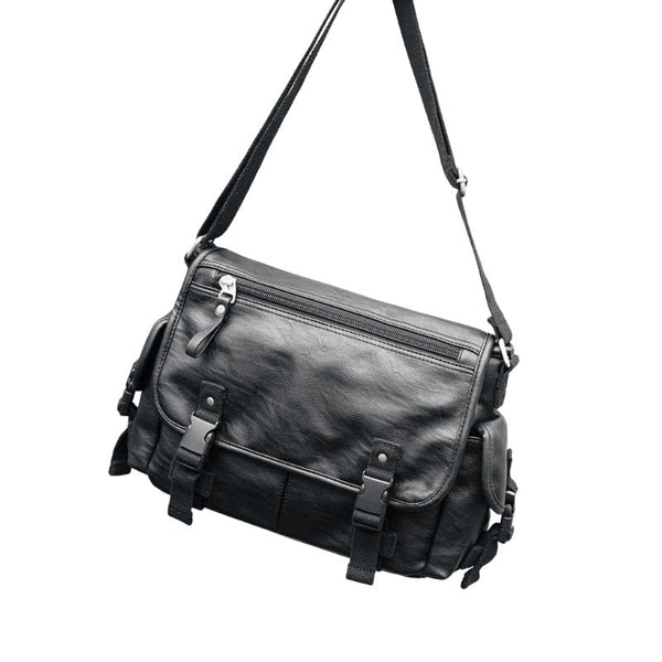 Imitation Leather Messenger Bag