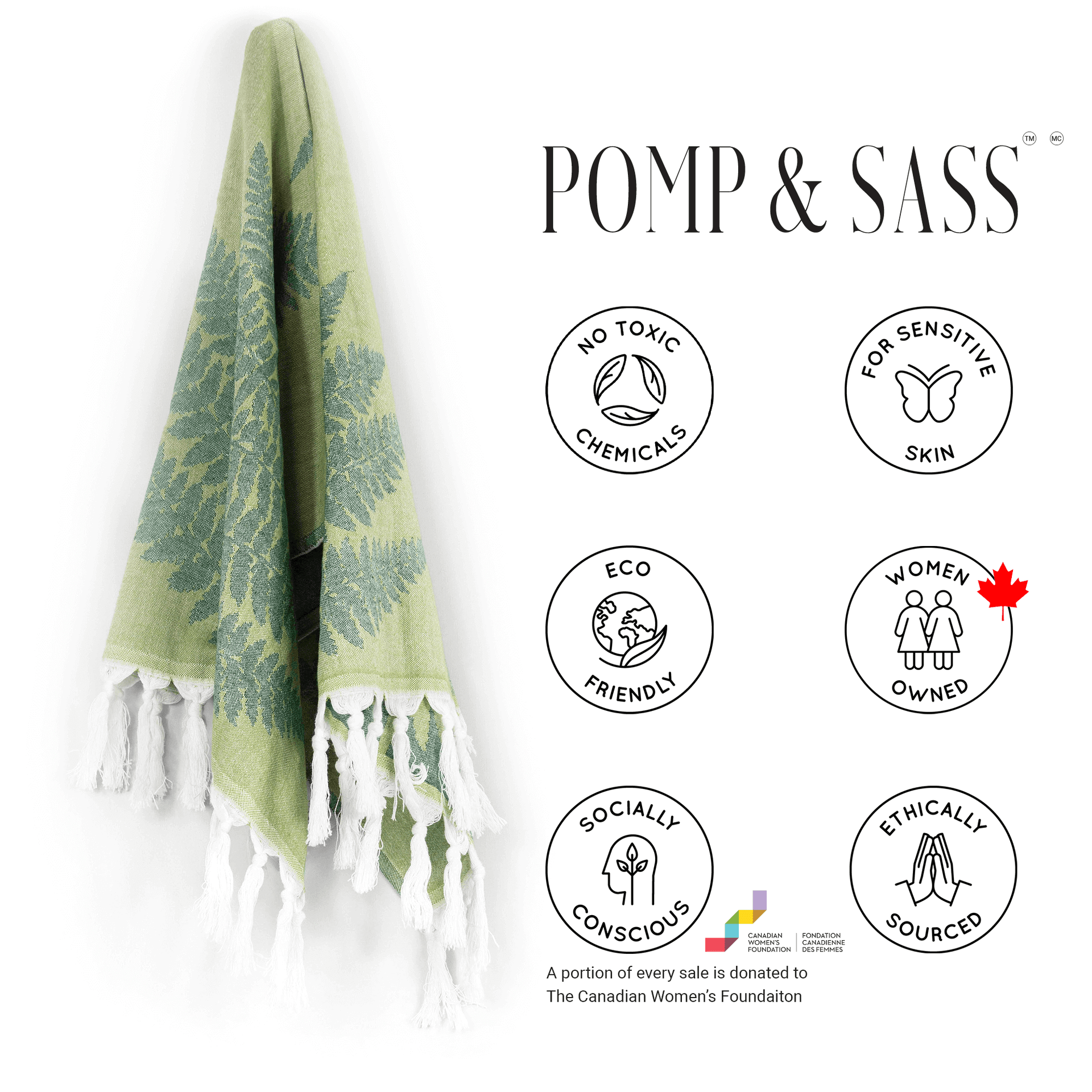 Turkish Towel | Hand Towel | Green