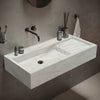Imperial Marble Modern Rectangular Sink Wall-mount Bathroom Sink (W)18