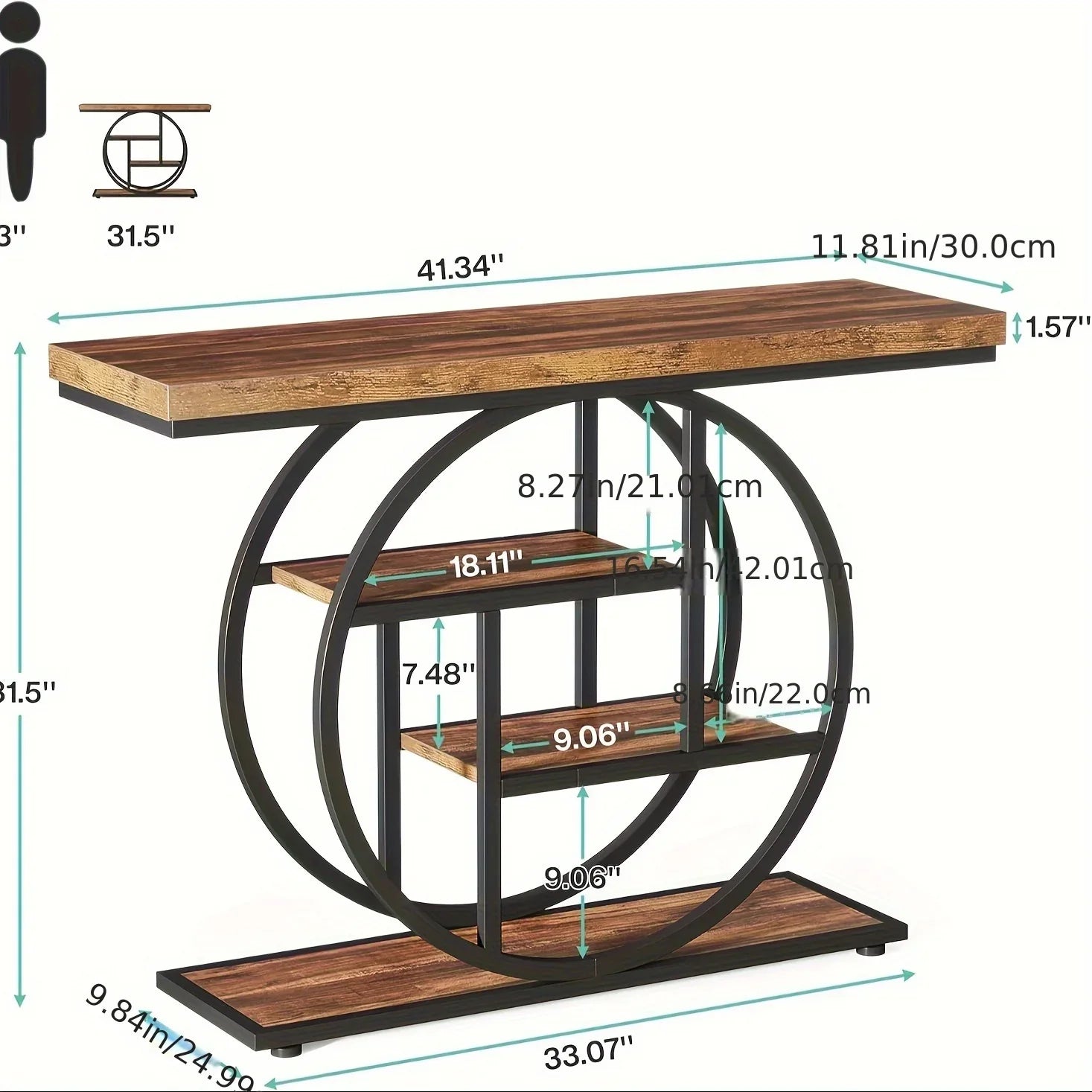 [Industrial Console Table] Industrial Style 41.3