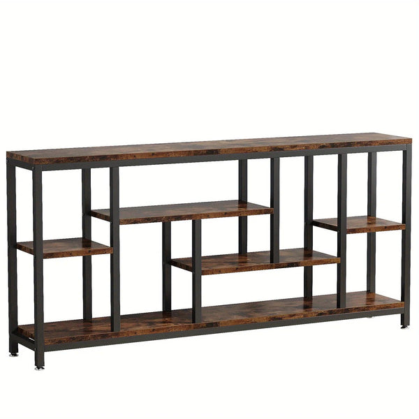 Industrial Metal Console Table, 70.9