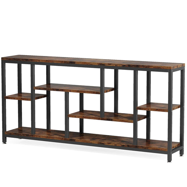 Industrial Metal Console Table, 70.9