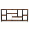 Industrial Metal Console Table, 70.9