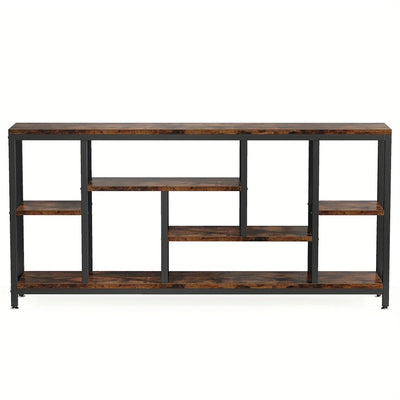 Industrial Metal Console Table, 70.9