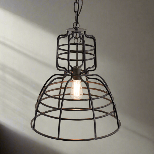 Industrial Cage Pendant Light
