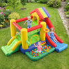 Inflatable Bounce Castle with Double Slides and 735W Blower
