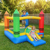 Inflatable Bounce House 2-in-1 Crayon Themed Kids Bouncer with 550W Blower