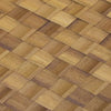 Iroko Infinity Mesh-mounted Wood Mosaic Wall Tile - Livfloors Collection