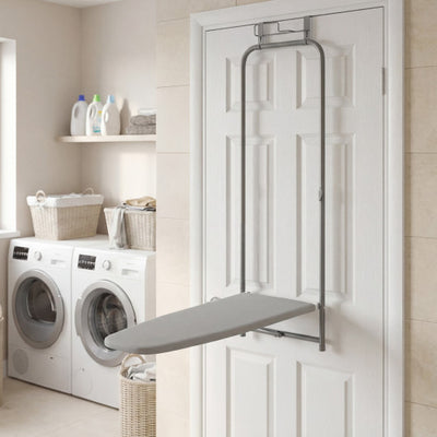 Ironing Board Space-Saving Metal Hanging Ironing Board-Gray