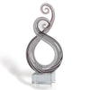 Entangle Murano Style Art Glass Centerpiece H10
