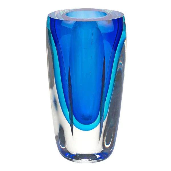 Azure Murano Style Art Glass 6 inch Vase - Gifts for You 'n Me