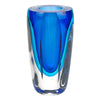 Azure Murano Style Art Glass 6 inch Vase