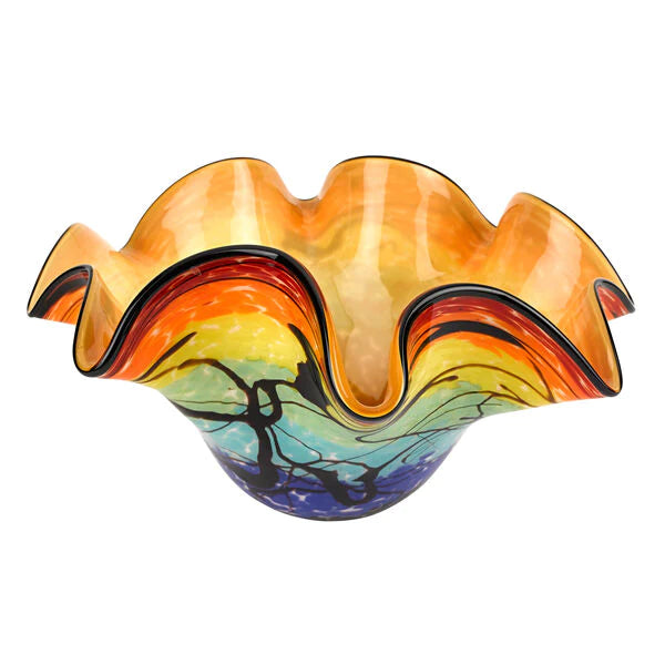 Allura Murano Style Art Glass Floppy 15
