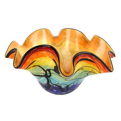 Allura Murano Style Art Glass Floppy 15