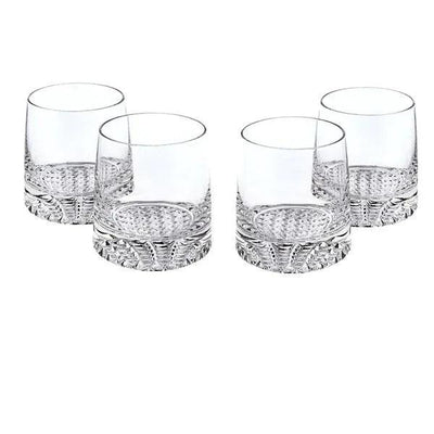 Park Avenue European Mouth Blown Lead Free Crystal Whiskey Rocks or DOF Set - Set 4