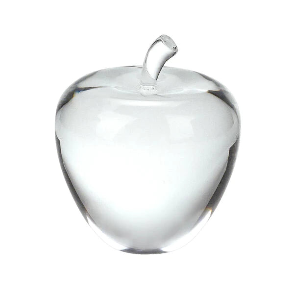 Solid Crystal Apple Paperweight H3.5 - Gifts for You 'n Me