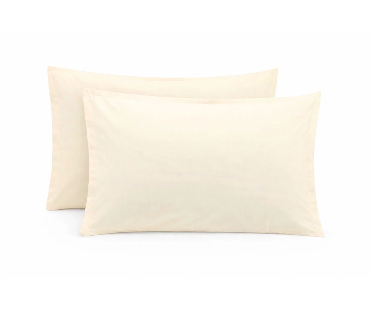 100% Cotton Sateen Pillowcases - Set of 2