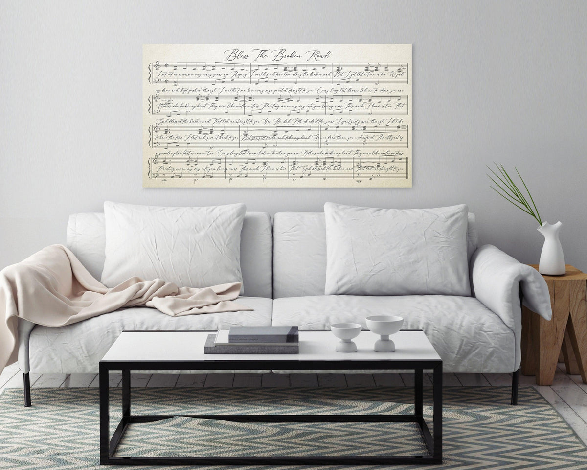 Music Wall Art With Lyrics