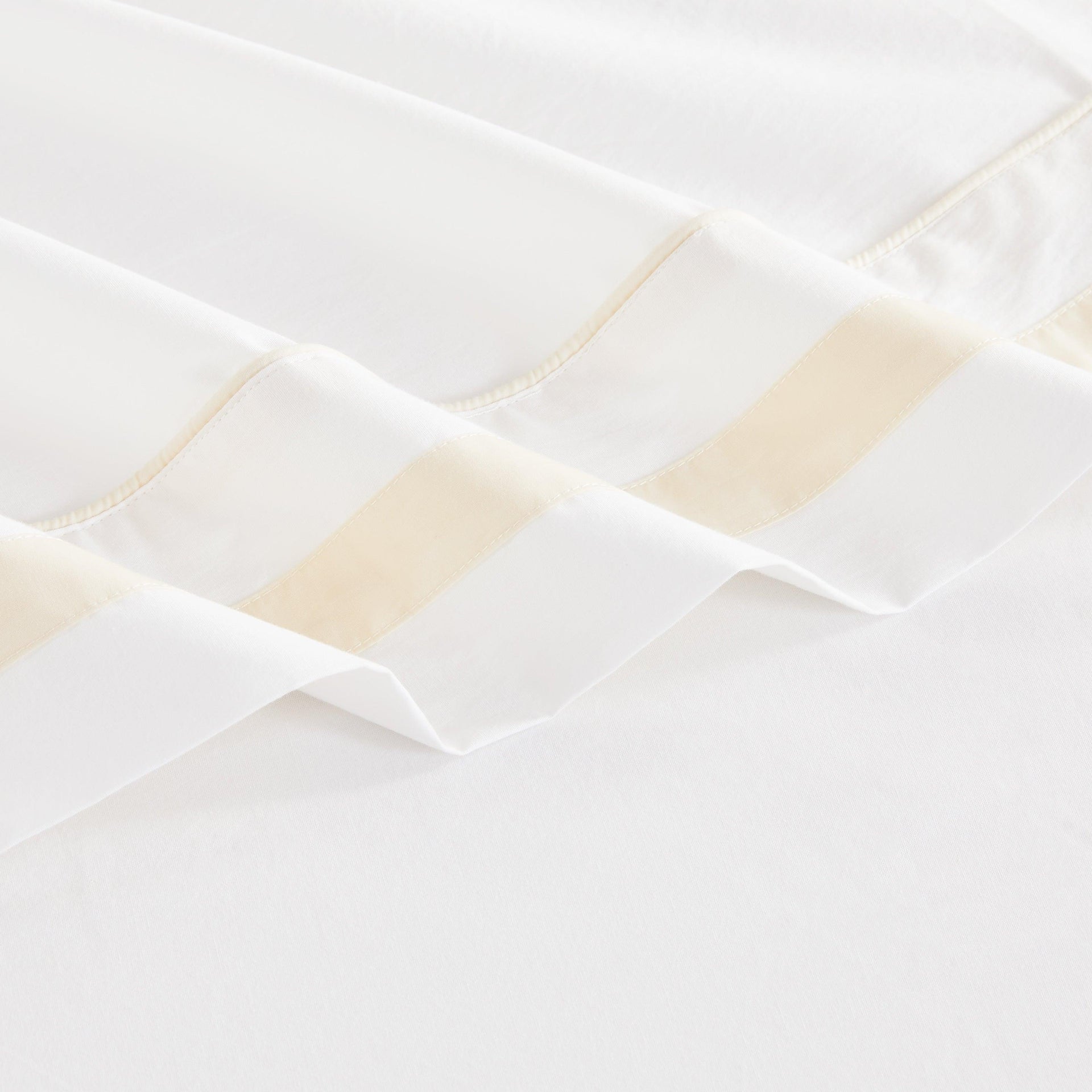 Classic Double Border Percale Cotton Sheet Set