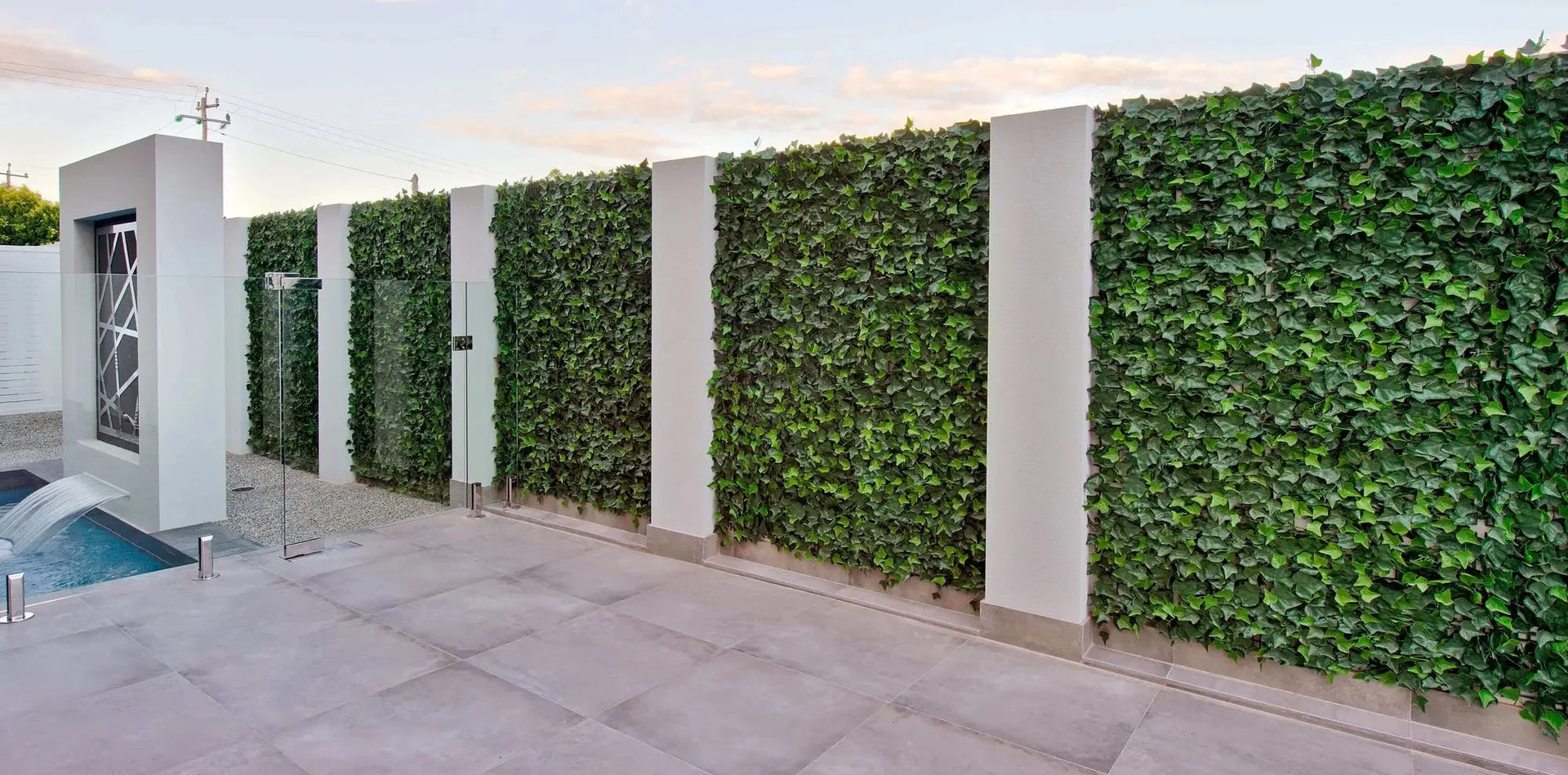 Boston Ivy Artificial Green Wall 33 SQ FT – UV Resistant – Commercial Grade (Clearance Price)