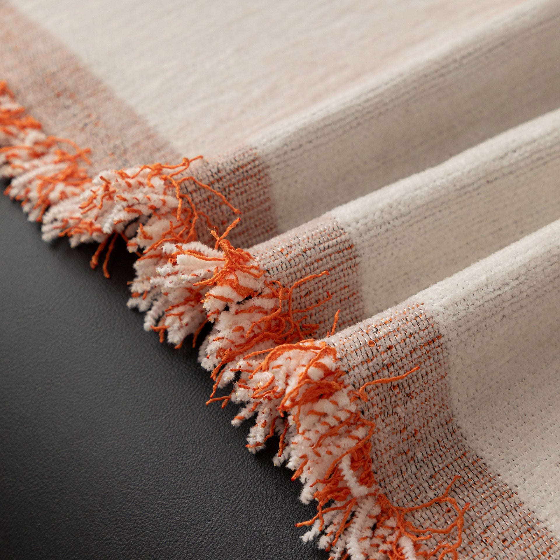 Modern Plaid Heavy Duty Sofa Throw Blanket, Boho Farmhouse Couch Cover with Tassel