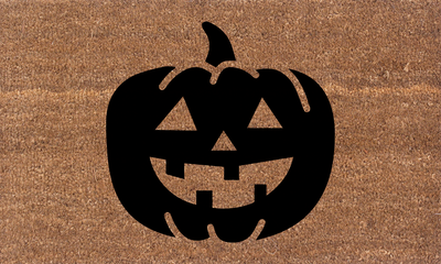 Jack o Lantern Coir Doormat