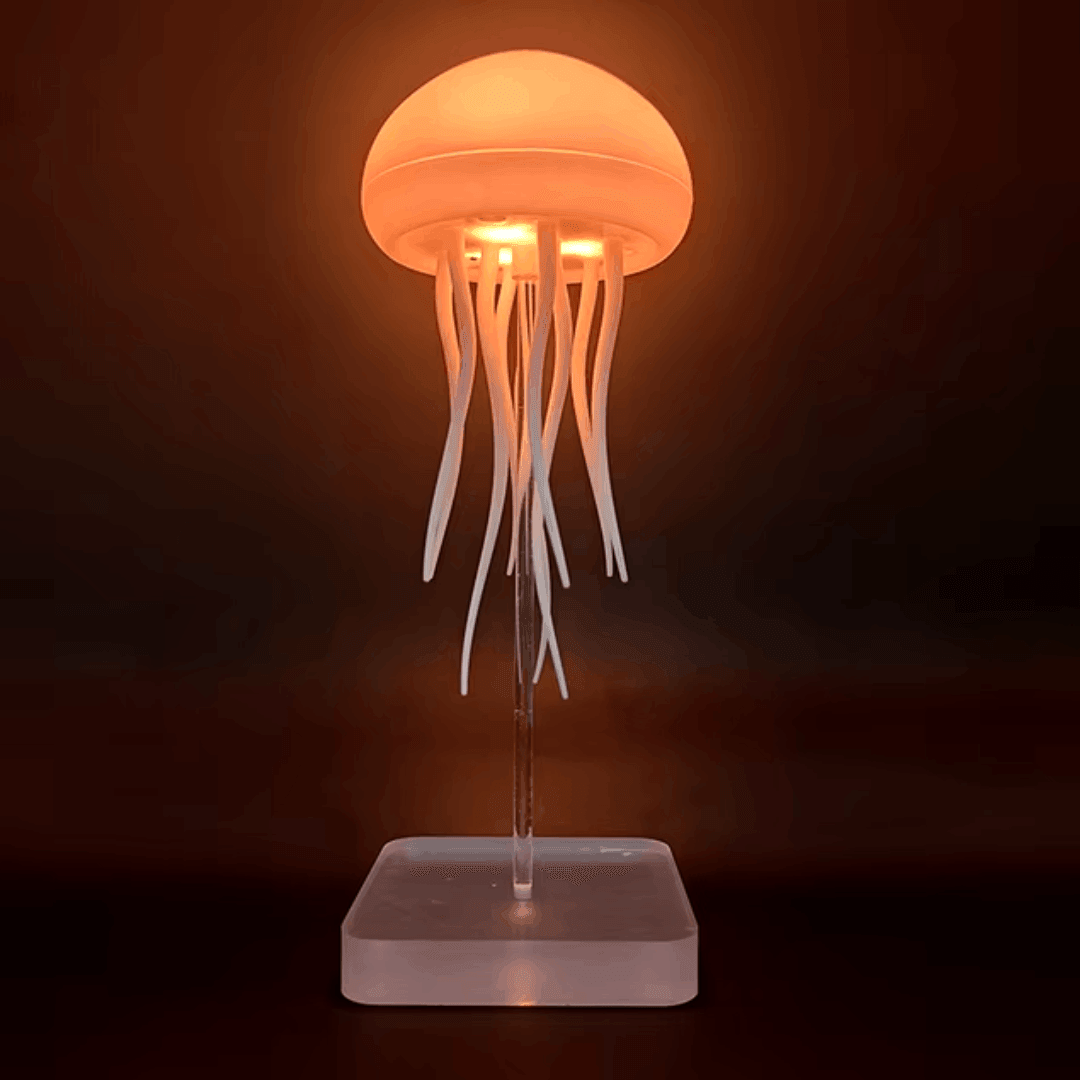 LED Jellyfish Lamp RGB Color Changing Mood Light with Voice Control