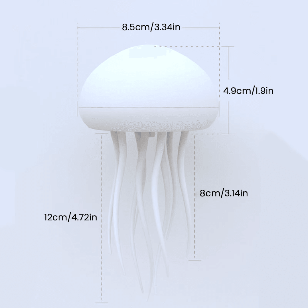 LED Jellyfish Lamp RGB Color Changing Mood Light with Voice Control