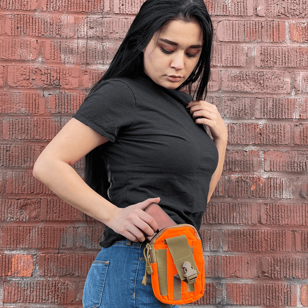 JupiterGear Tactical MOLLE Military Pouch Waist Bag for Hiking, Running and Outdoor Activities