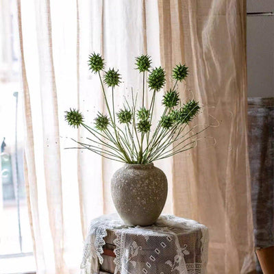 Faux Thistle Seed Pod Stem 33