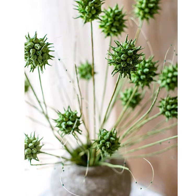 Faux Thistle Seed Pod Stem 33