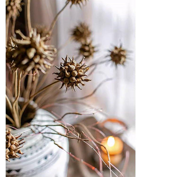 Faux Thistle Seed Pod Stem 33