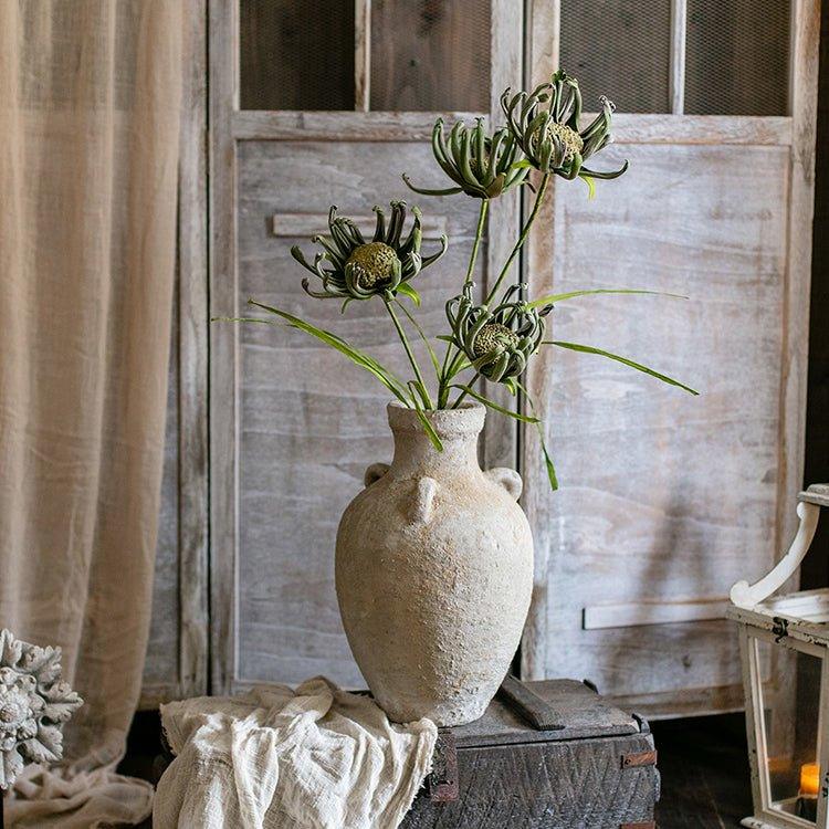 Faux Silk Artificial Sunflower Stem in Green 39