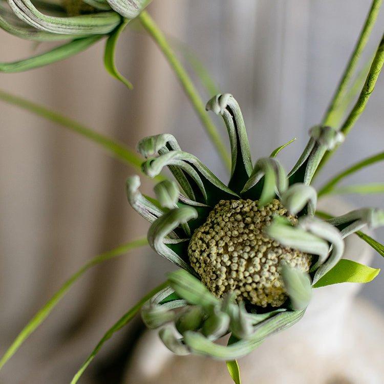 Faux Silk Artificial Sunflower Stem in Green 39
