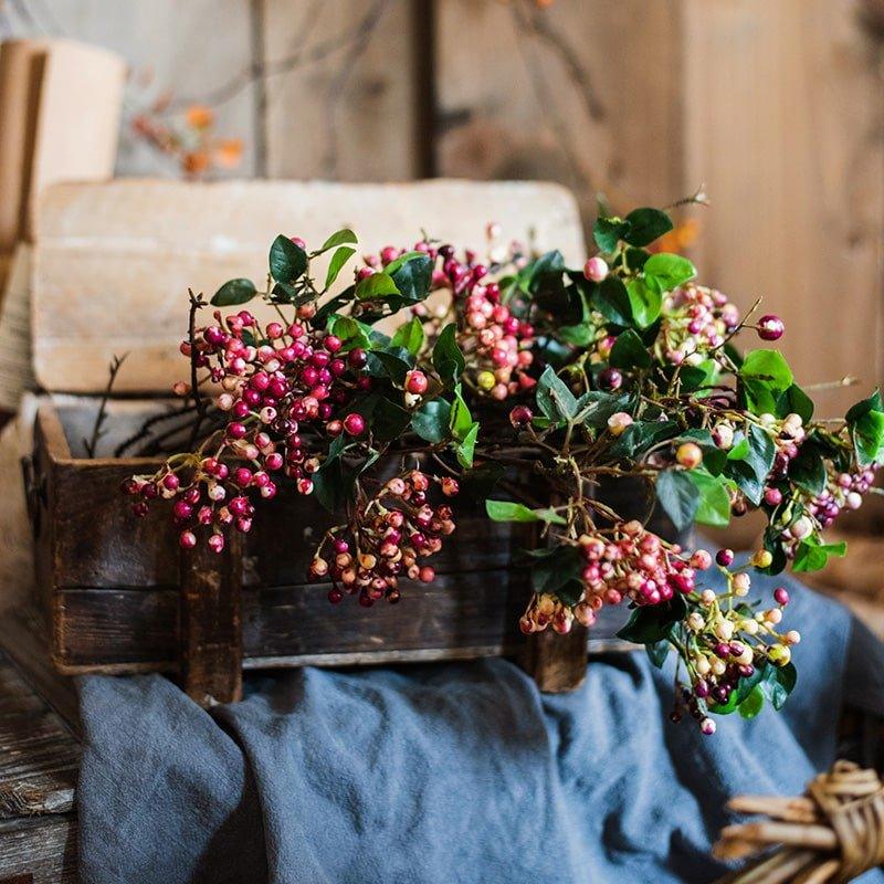 Rose Purple Elder Flower Leaf Bunch 22