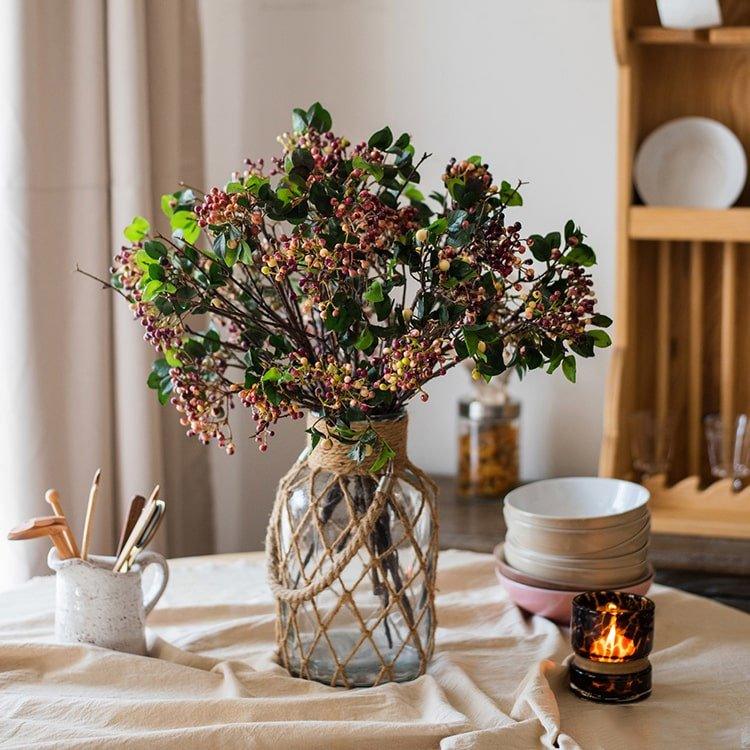 Rose Purple Elder Flower Leaf Bunch 22