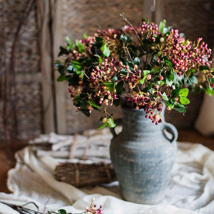 Rose Purple Elder Flower Leaf Bunch 22