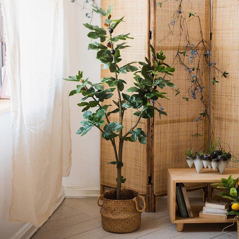Artificial Silk Fig Tree In Pot
