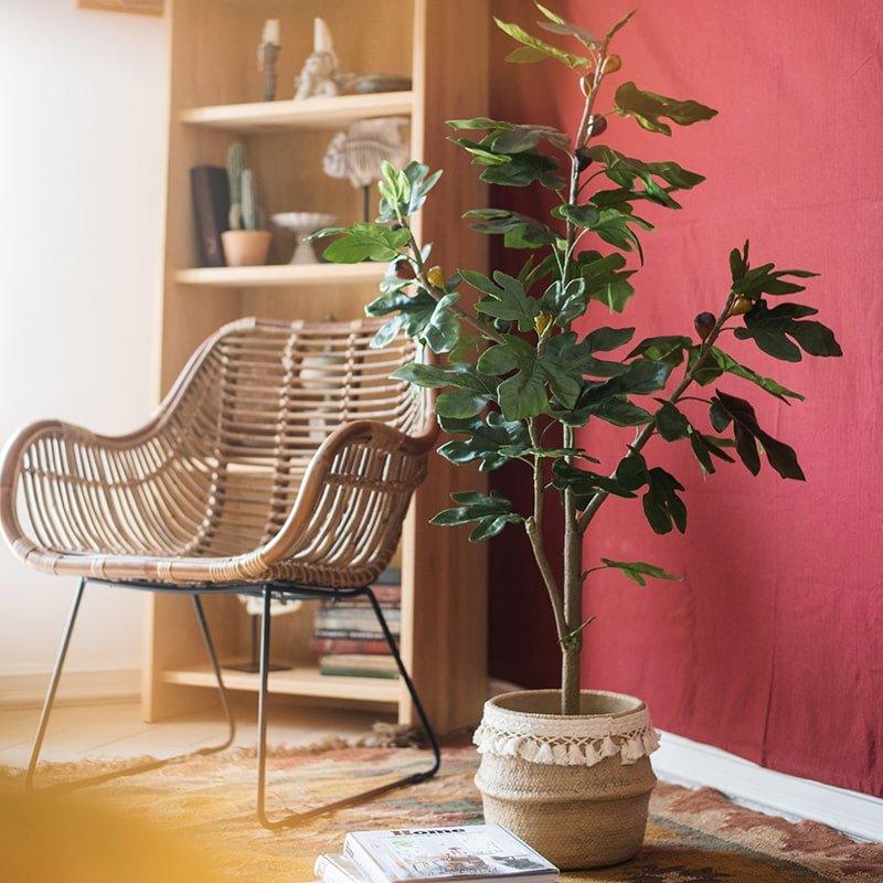 Artificial Silk Fig Tree In Pot