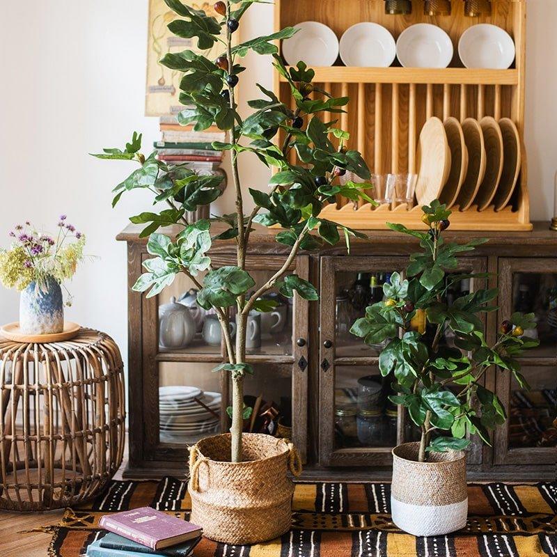 Artificial Silk Fig Tree In Pot