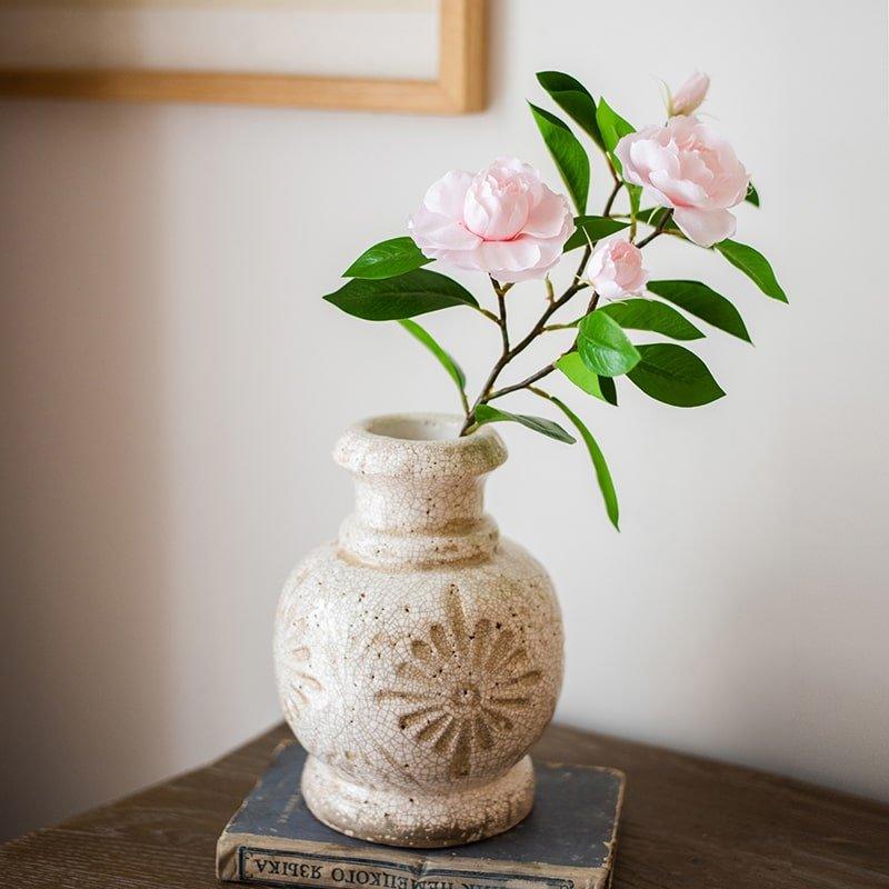 Faux Silk Gardenia Flower Stem 22
