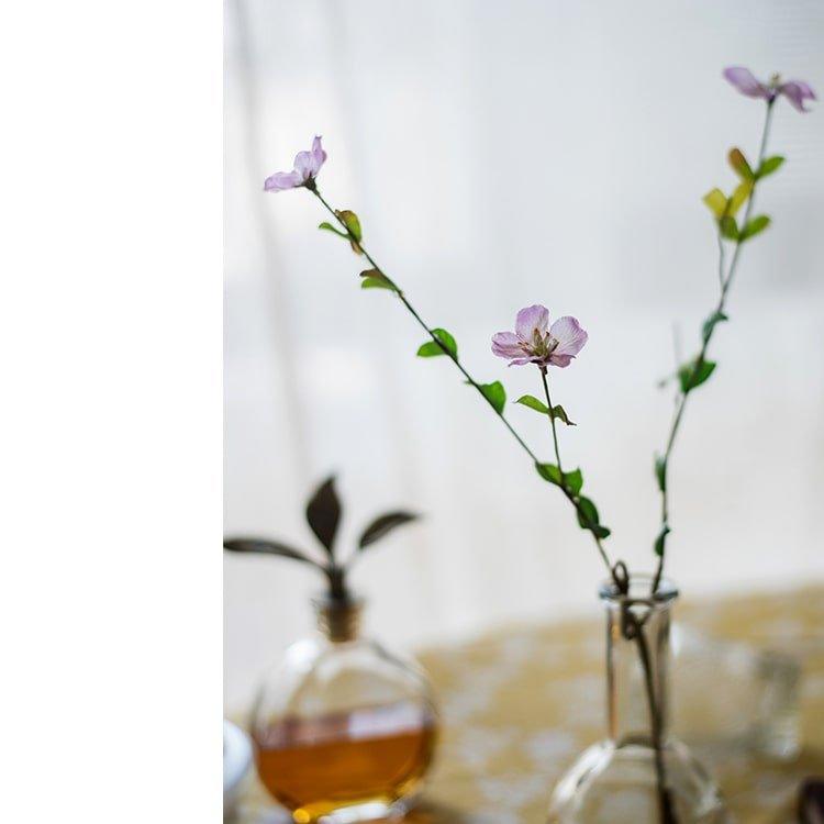 Silk Faux Gaura Flower Stem in Pink or Purple 20