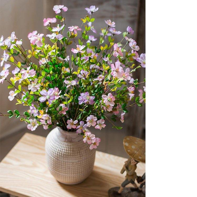 Silk Faux Gaura Flower Stem in Pink or Purple 20