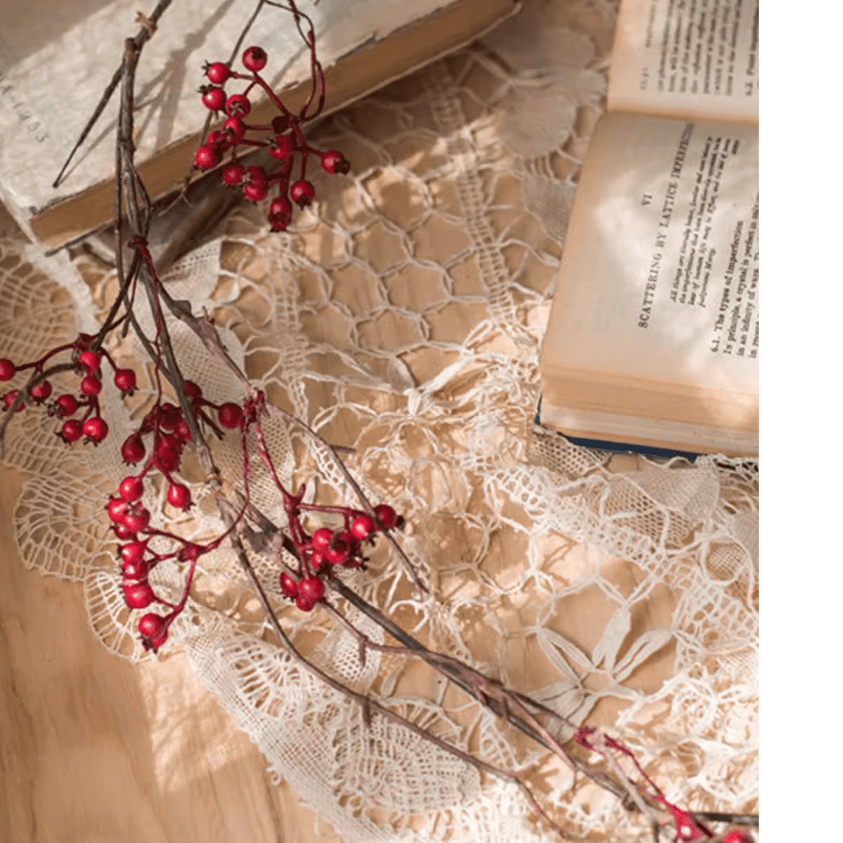 Rustic Artificial Red Berry Vine 63